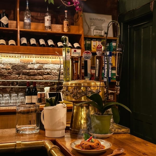 Cozy bar area detail