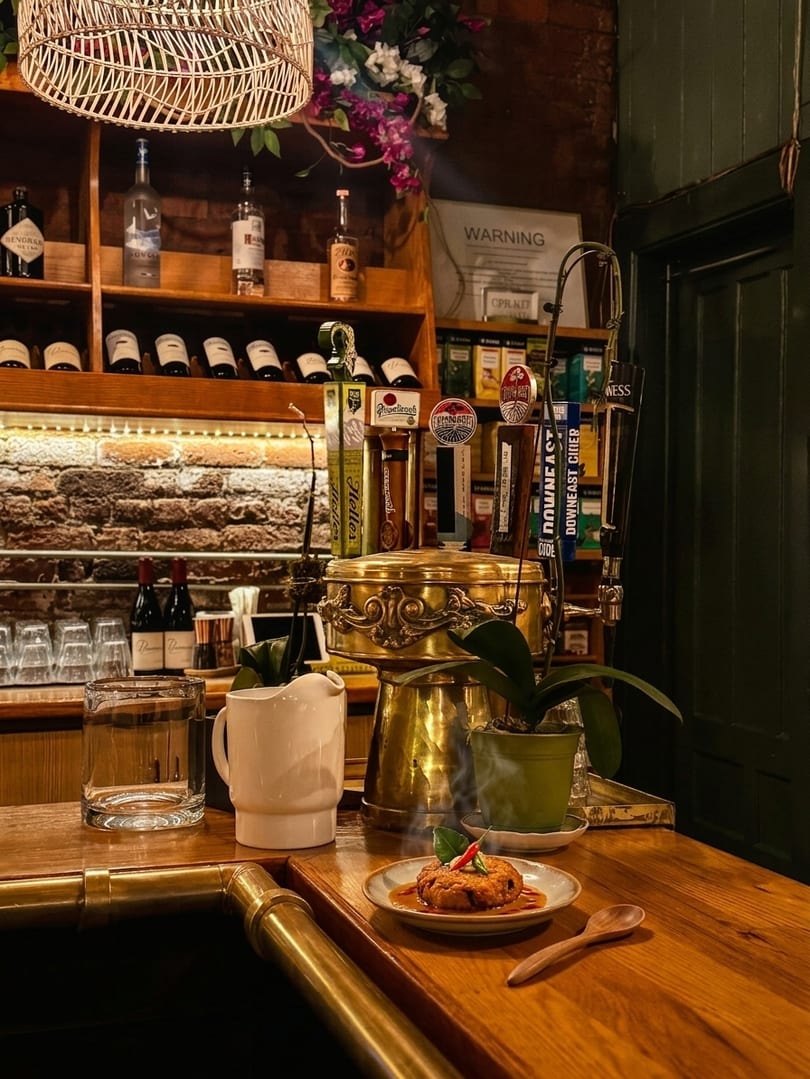 Cozy bar area detail